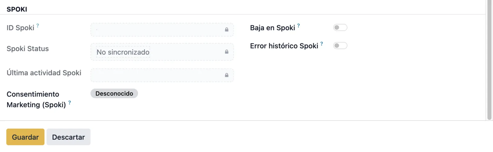 Editar avanzado — Spoki